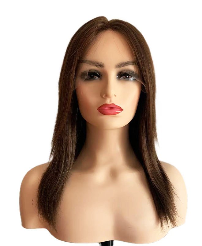 Dark brown lace top wig