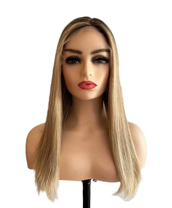 Medium blonde lace wig