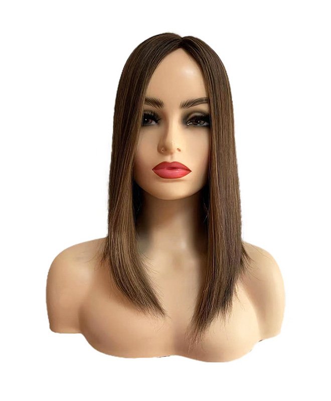 Dark brown with highlights 