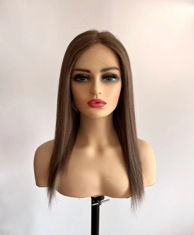 Brown with highlight lace wig